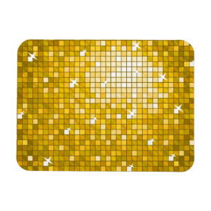 Magnet Flexible Aimant Premium Disco Tiles "Gold"