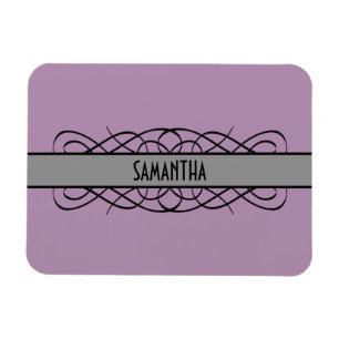 Magnet Flexible Aimant Premium Gris Déco Flourissant