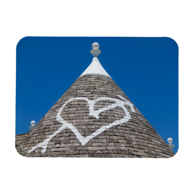 Magnet Flexible Aimant rectangulaire du toit de la maison Trulli (Horizontal)
