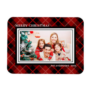 Magnet Flexible Aimant rouge et noir de vacances de Noël   de