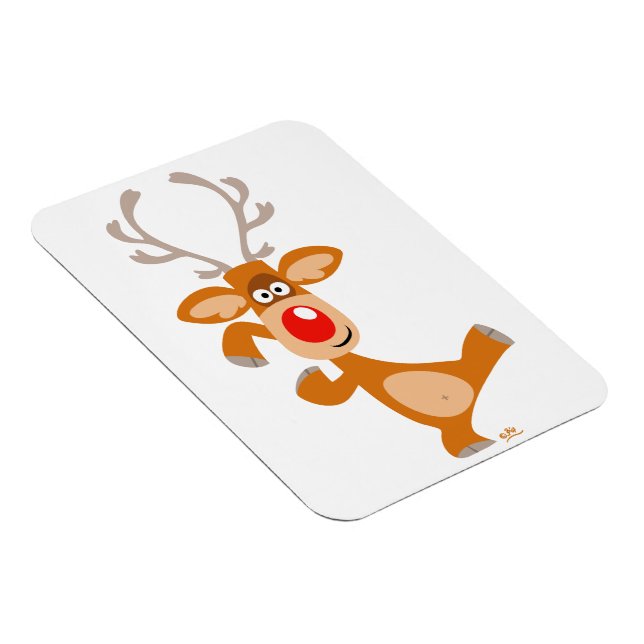 Magnet Flexible Aimant souple à réindeer Dansant mignon (Côté Droit)
