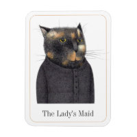 Aimant souple CAT 3x4 MAID DE LA FEMME + Texte II