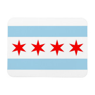 Magnet Flexible Aimant souple patriotique avec drapeau de Chicago 