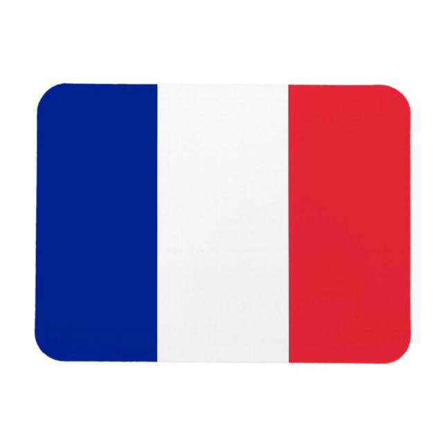 Magnet Flexible Aimant souple patriotique avec drapeau de la Franc (Horizontal)