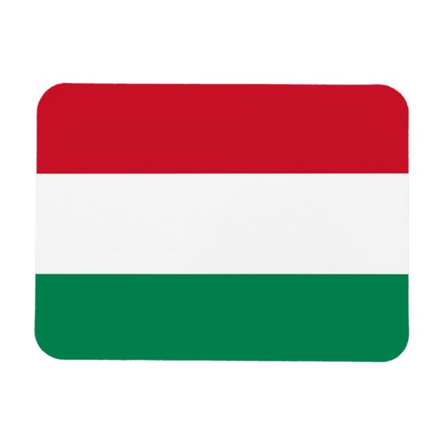 Magnet Flexible Aimant souple patriotique avec drapeau de la Hongr (Horizontal)