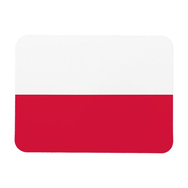 Magnet Flexible Aimant souple patriotique avec drapeau de la Polog (Horizontal)