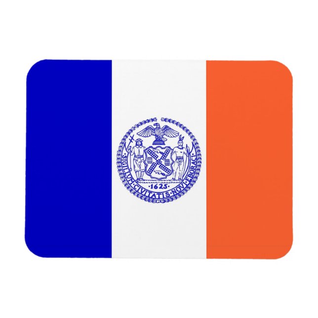Magnet Flexible Aimant souple patriotique avec drapeau de New York (Horizontal)