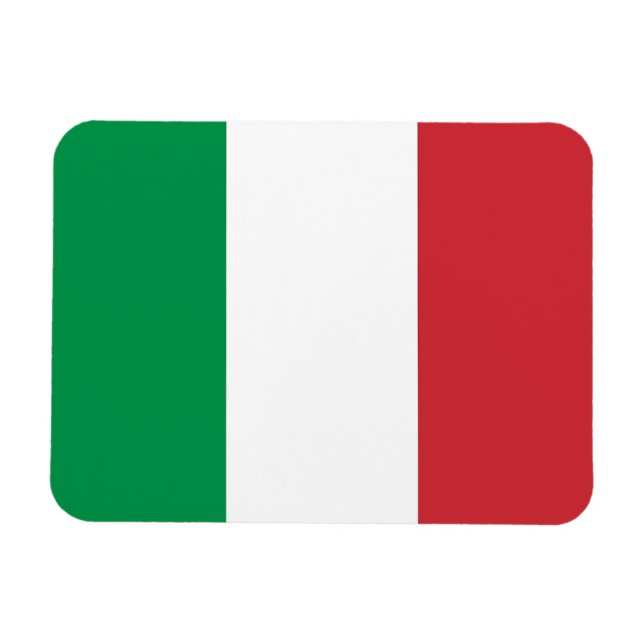 Magnet Flexible Aimant souple patriotique avec drapeau d'Italie (Horizontal)