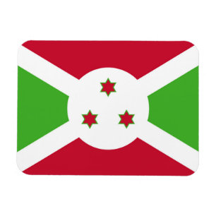 Magnet Flexible Aimant souple patriotique avec drapeau du Burundi