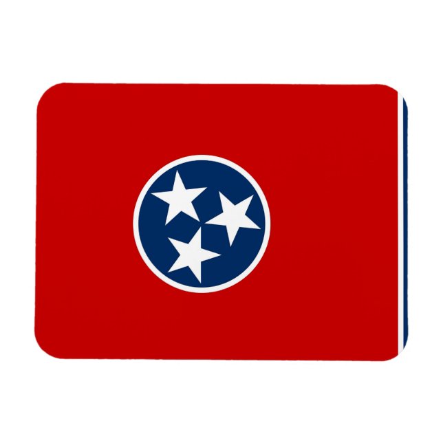 Magnet Flexible Aimant souple patriotique avec drapeau du Tennesse (Horizontal)