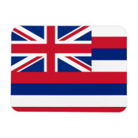 Aimant souple patriotique avec drapeau Hawaï