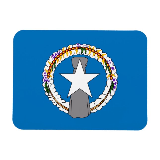 Magnet Flexible Aimant souple patriotique drapeau de la Mariana du (Horizontal)