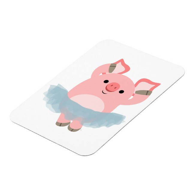 Magnet Flexible Aimant souple pour cochon Ballerina Carton mignon (Côté Gauche)