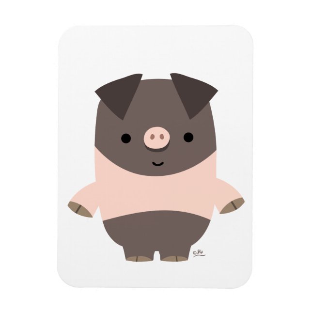 Magnet Flexible Aimant souple pour cochon cartonné mignon (Vertical)