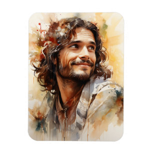 Magnet Flexible Aimant souriant Jésus