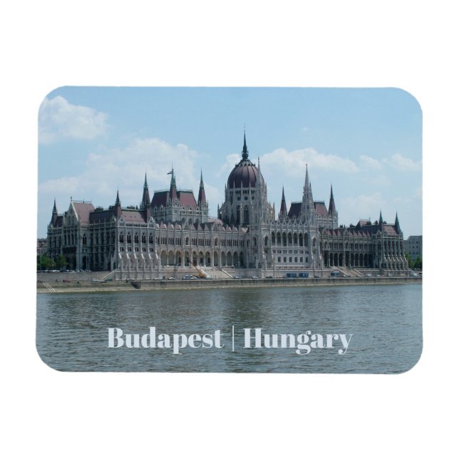 Magnet Flexible Aimant texte personnalisé Budapest 3 (Horizontal)