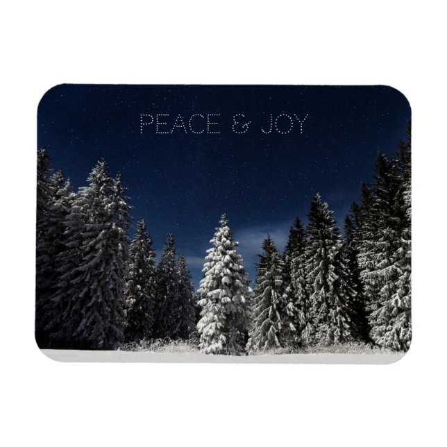 Magnet Flexible Aimant texte personnalisé Sky Winter (Horizontal)
