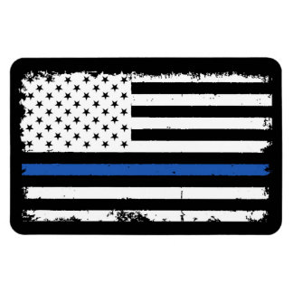 Magnet Flexible Aimant Thin Blue Line pour voitures et camions
