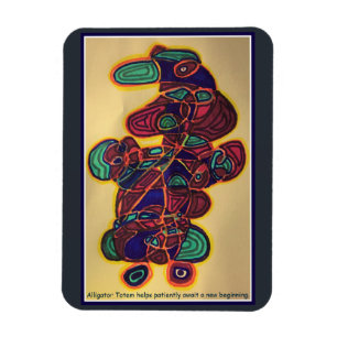 Magnet Flexible Aimant Totem Alligator