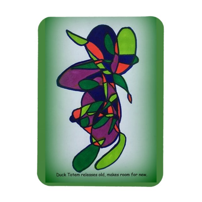 Magnet Flexible Aimant Totem Canard (Vertical)