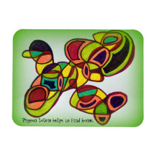 Magnet Flexible Aimant Totem Pigeon