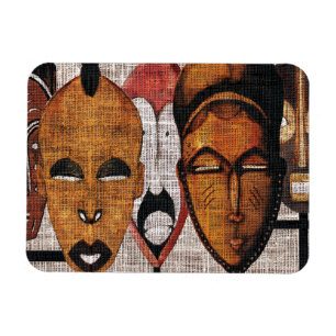 Magnet Flexible Aimant tribal de photo de visage multi