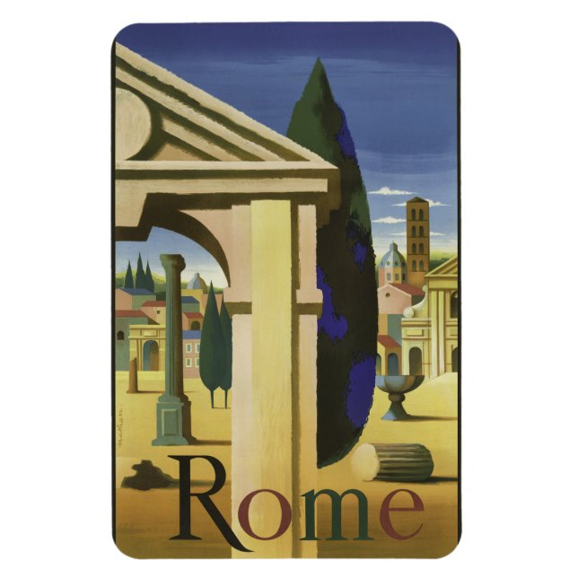 Magnet Flexible Aimant vintage Rome Italie (Vertical)