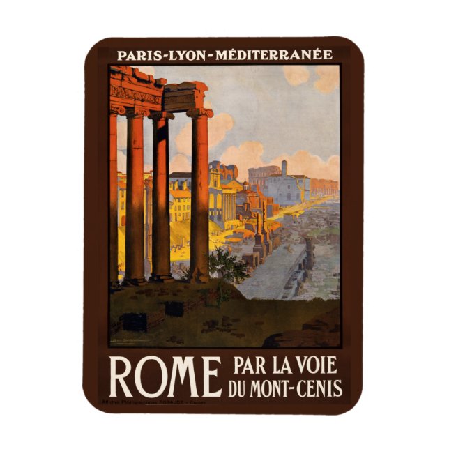 Magnet Flexible Aimant vintage Rome Italie (Vertical)