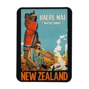 Magnet Flexible aimant voyage vintage néo-zélandais