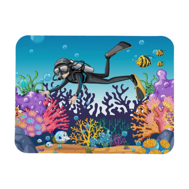 Magnet Flexible Aimants de Scuba (Horizontal)