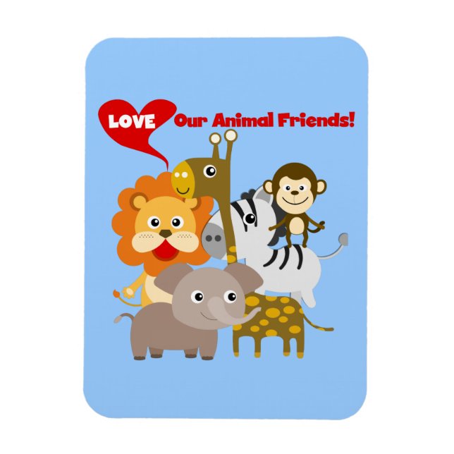 Magnet Flexible Aimez nos amis animaux (Vertical)