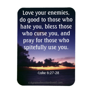 Magnet Flexible Aimez vos ennemis, citation biblique