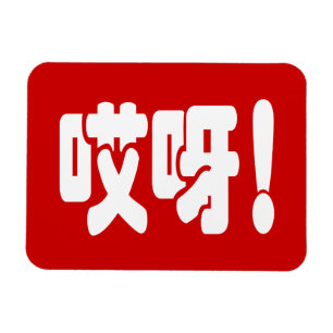 Magnet Flexible Aiya ! 哎 呀 ! Oh mon Dieu ! Hanzi Chinois