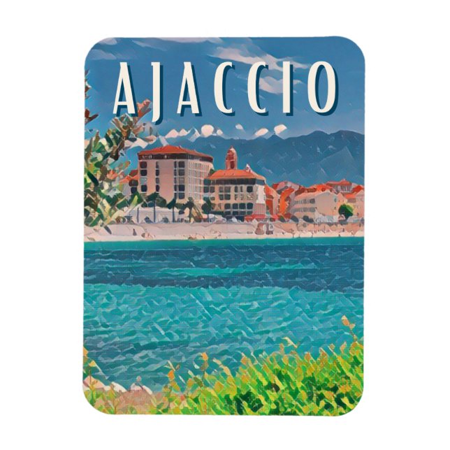 Magnet Flexible Ajaccio Photo Vintage (Vertical)