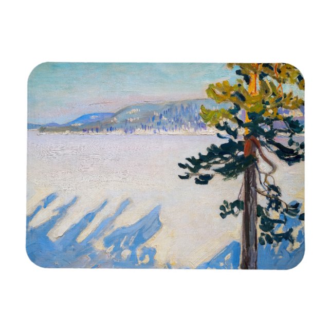 Magnet Flexible Akseli Gallen-Kallela - Lac Ruovesi en hiver (Horizontal)