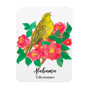 Magnet Flexible Alabama Yellowhammer State Bird