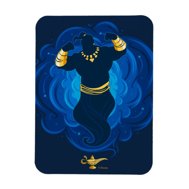 Magnet Flexible Aladdin | Génie Émergent De La Lampe (Vertical)