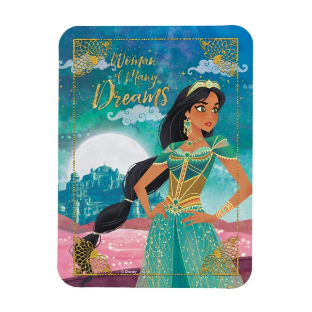 Magnet Flexible Aladdin | Jasmine "Femme de nombreux rêves" (Vertical)