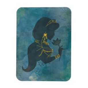Magnet Flexible Aladdin   Jasmine Gilded Silhouette