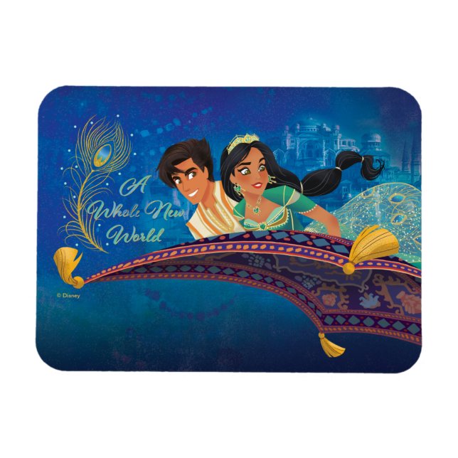 Magnet Flexible Aladdin | Un nouveau monde entier (Horizontal)