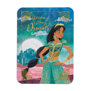 Magnet Flexible Aladin  Jasmine "Femme de nombreux rêves"