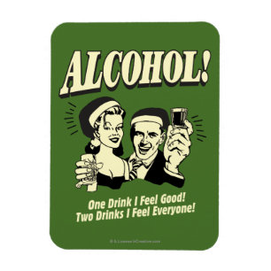 Magnet Flexible Alchohol : One Drink Je me sens bien
