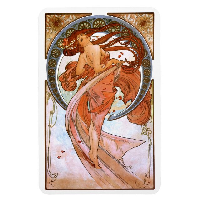 Magnet Flexible Alfons Mucha : Danse (Vertical)