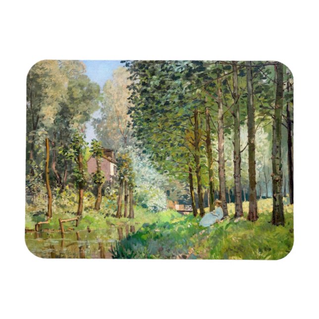 Magnet Flexible Alfred Sisley - Reposez le long du ruisseau (Horizontal)