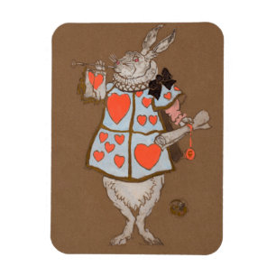 Magnet Flexible Alice de lapin blanc