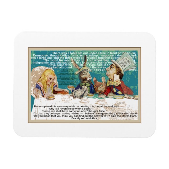 Magnet Flexible Alice et la fête du thé de la haine (Horizontal)