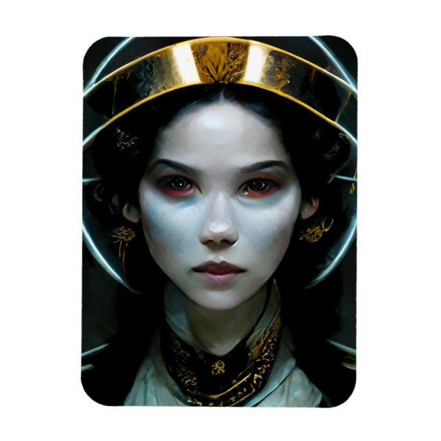 Magnet Flexible Alien Girl 2 Science Fiction (Vertical)