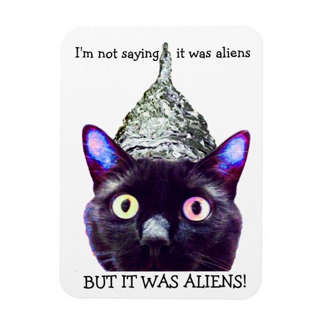 Magnet Flexible ALIENS ! Aimant de chat (Vertical)