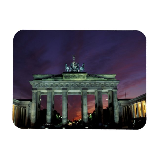 Magnet Flexible Allemagne, Berlin. Porte de Brandebourg la nuit. (Horizontal)