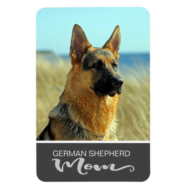 Magnet Flexible Allemand Shepherd Mom Insérer la photo de votre ch (Vertical)